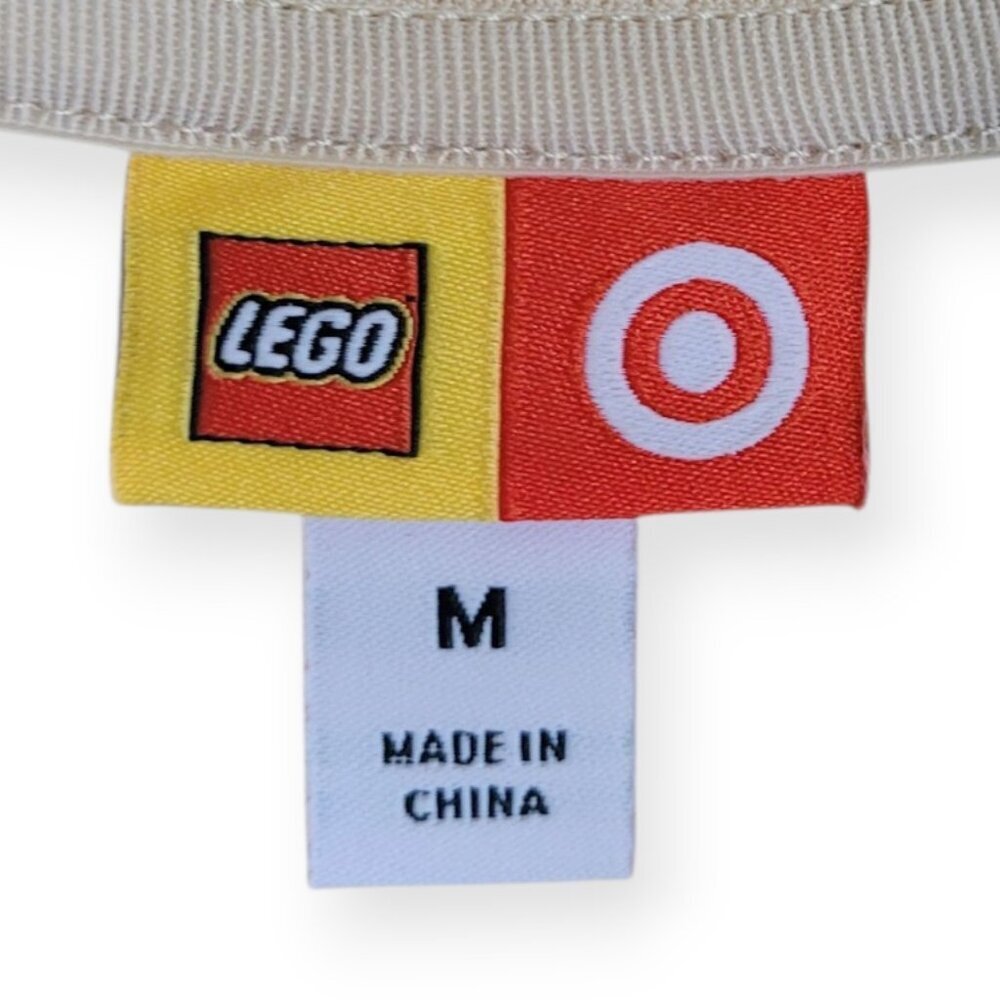 LEGO x Target Womens Track Jacket Medium Pink Red Cream Colorblock Zip Retro Fit - Picture 7 of 12